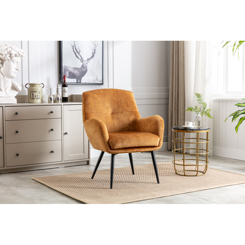 Upholstered Side Chair, Gold