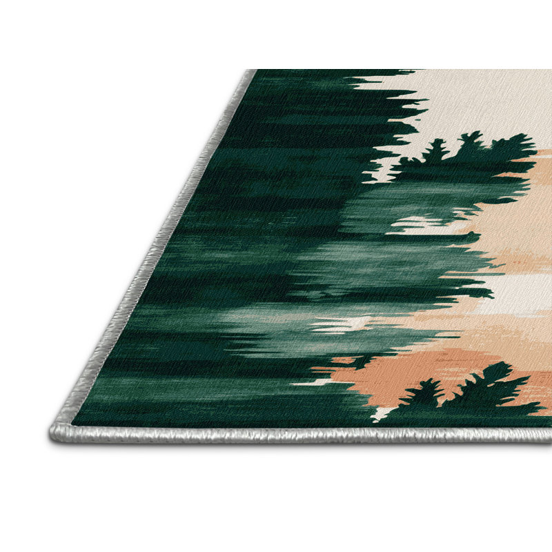 Tapis beige lavable à la machine