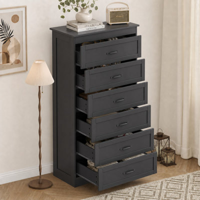 Commode à 6 tiroirs l 26,7 po