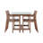 5-Piece Outdoor Acacia Wood Outdoor Dining Set Of 4,59.06-Inch Rectangular Table With Umbrella Hole-1203240309