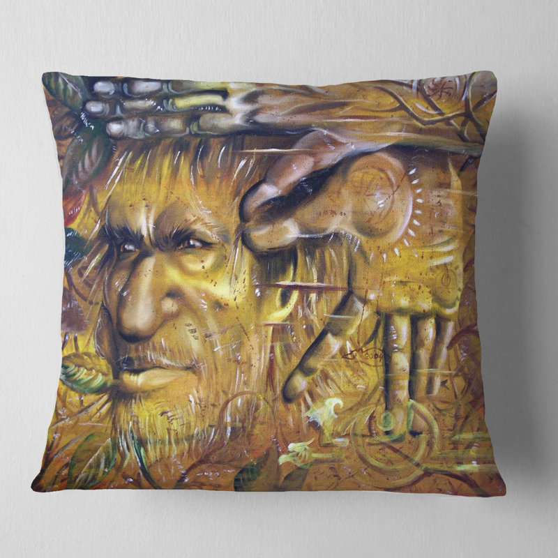 Coussin Sylvan - Portrait, 16 po x 1 po, Coussin décoratif