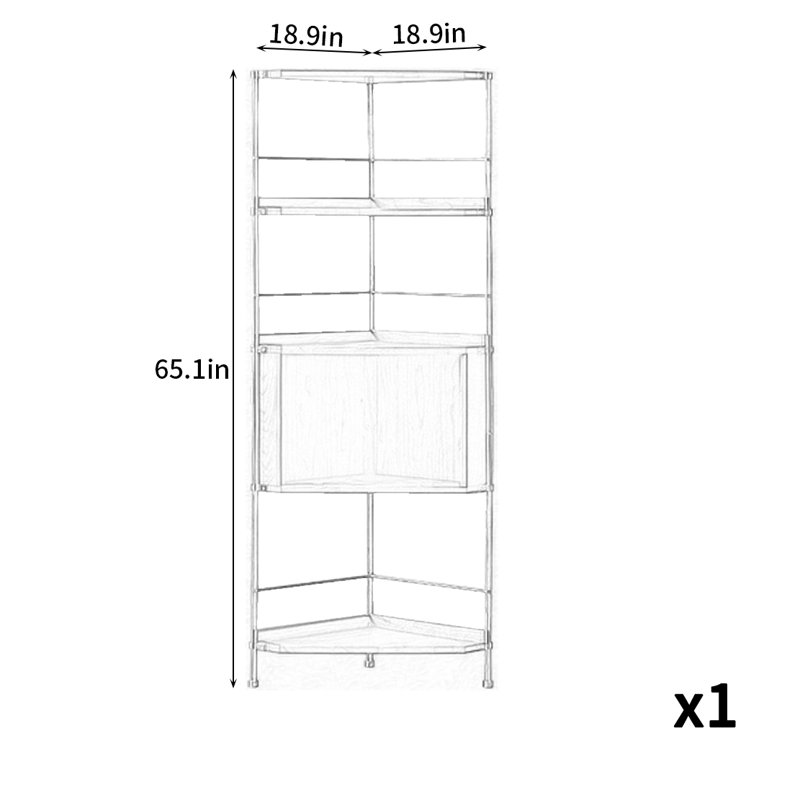 Belle bibliothèque simple et exquise, Marron foncé