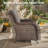 Patio Loveseat Sofa, Outdoor Wicker Loveseat with Luxury Thick Cushion, All-Weather Patio Furniture Set-101831497-101831495