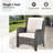 Jevonda Wicker 6 - Person Patio Conversation Set with Cushions-1205394631
