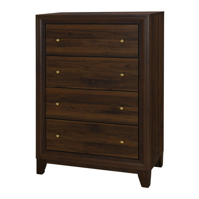 4-Drawer Chest Of Drawers Walnut