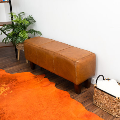 Banc en cuir véritable Kaylee