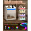 Bedside Table with LED Light, Bedside Cabinet with Charging Station, 1 Storage Drawer Nightstand for Bedroom, Living Room, 2 USB Port, 2 Outlets, Open Compartment-899846896