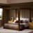 Kolsten Canopy Bed-Antwerp Bone-King-205554918
