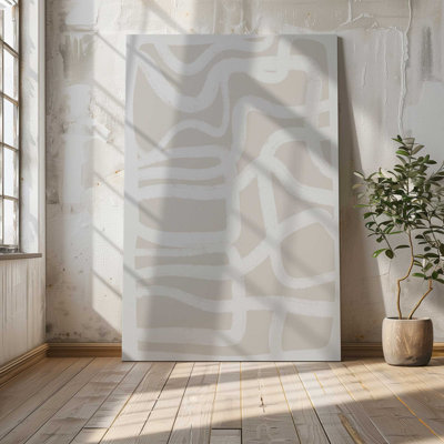 Simple Abstract Line drawing I, Large Canvas Print