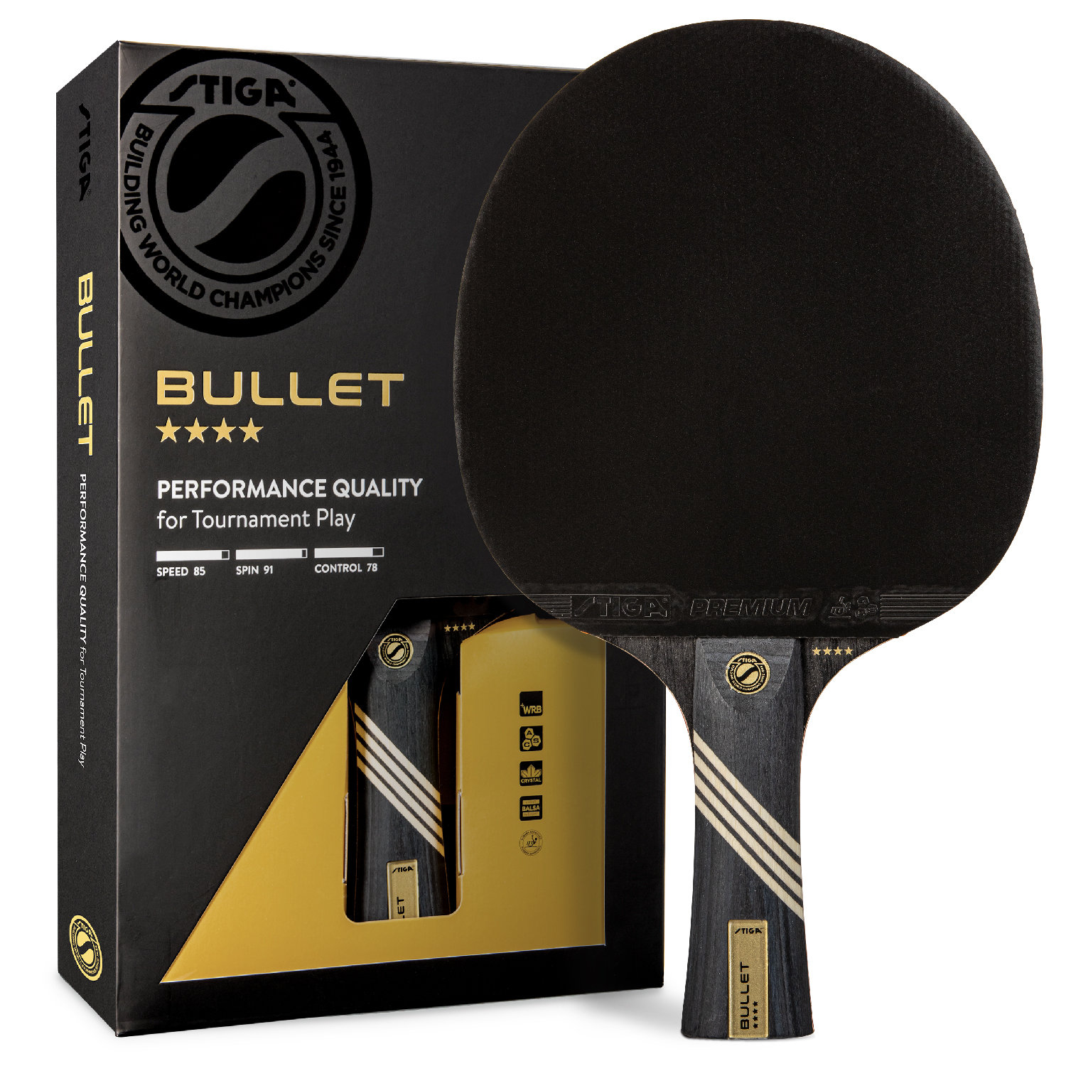 STIGA Bullet Performance Table Tennis Racket & Reviews Wayfair
