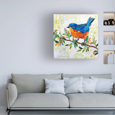 Art sur toile «Happy Bird I» par Elizabeth St. Hilaire