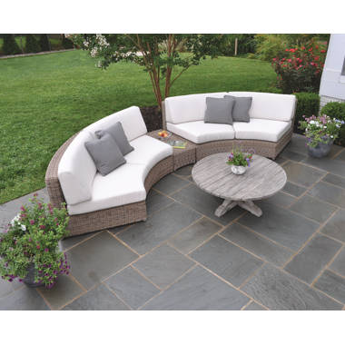 Rialto Wicker Putty Beige 3 Pc Outdoor Sectional - Rooms To Go