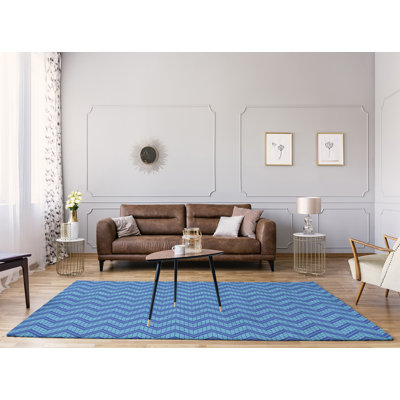 Chenille Chevron Indoor Rug
