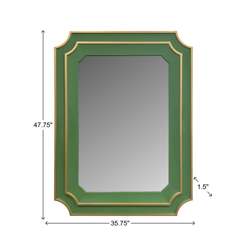 Dante Accent Mirror, Green