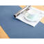 Chemin de table vintage en lin et coton bleu - Bleu