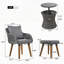 Ensemble de conversation pour patio avec table de bar en osier-1113676690