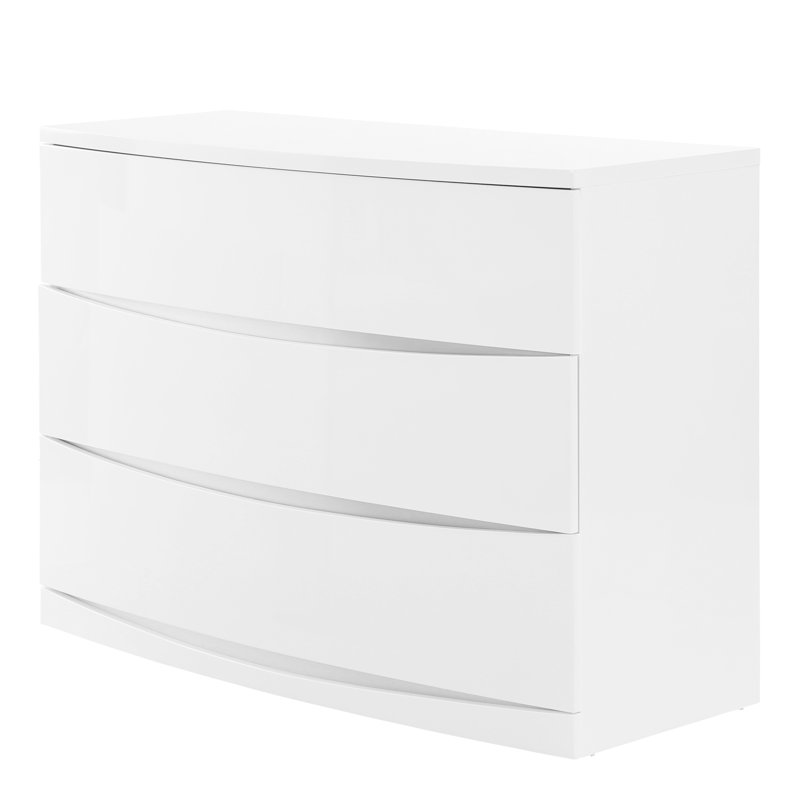 Brooker 3 Drawer 110cm W, White