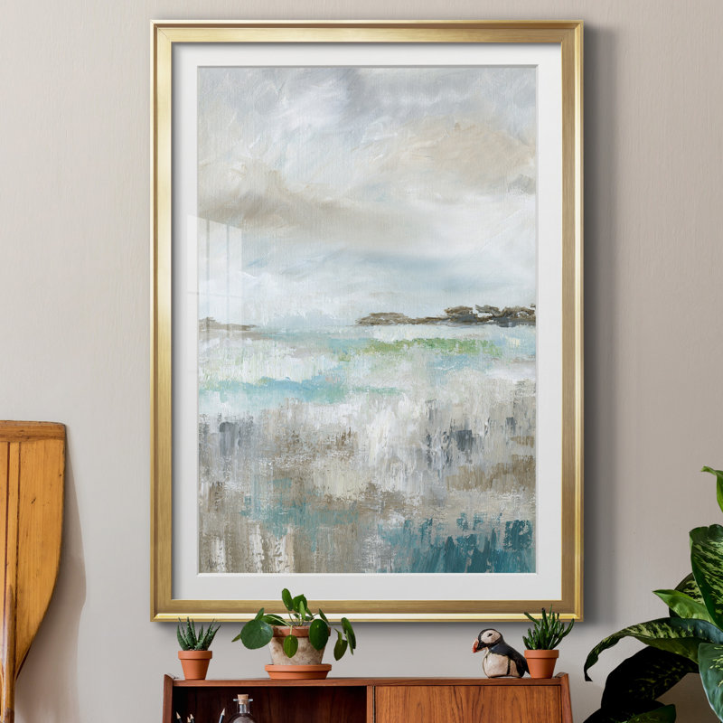 Nan par J Paul - peinture sur toile encadrée, H 26,5 po x l 36,5 po x P 1,5 po, Cadre doré, Oui