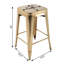Ensemble de 4 tabourets de bar 24 po en métal Almodovar, tabourets de bar à hauteur de comptoir, tabourets de bar-1385184279