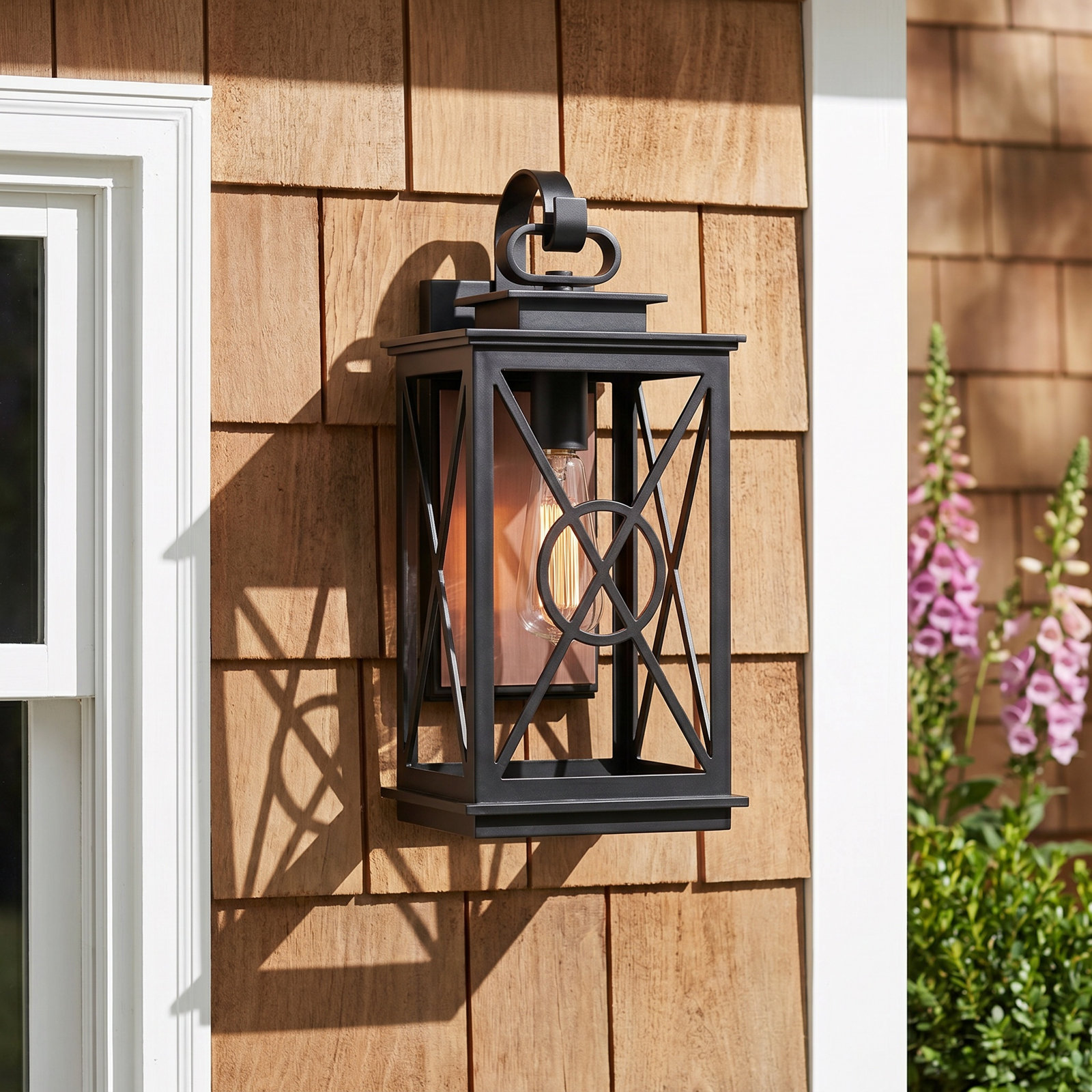 Single Light Rectangle Outdoor Wall Light