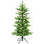 Arbre de Noël à charnière avec lumières DEL blanc chaud, fil mémoire dépliable et support en métal stable-78819283