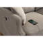 Canapé 2 places Loveseat pour espace de vie principal, chambre à coucher, bureau, tissu imperméable, port de charge USB, 2 coussins, pieds en bois-1836594214-1836594265