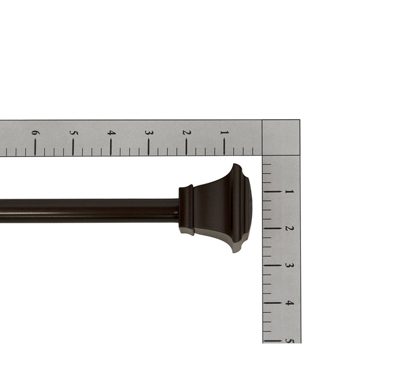 Ensemble de tiges simples Lumino Murray, 5/8 po de diamètre, H 0,625 po x l 48 po x P 0,625 po, Bronze moyen