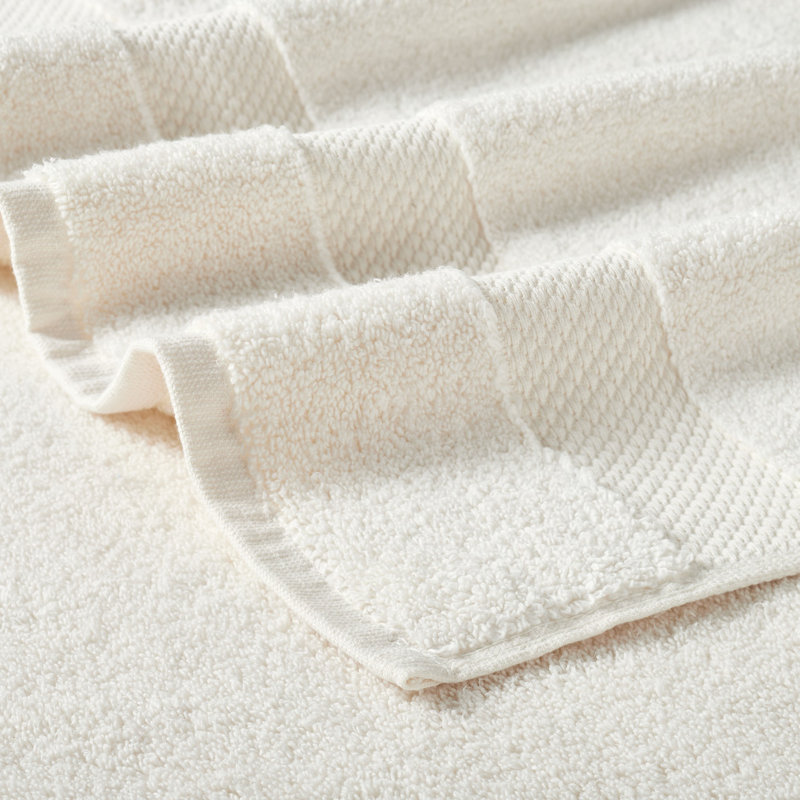 Splash 100% Cotton Zero Twist Hand Towel Set, 550 GSM Soft Absorbent Hand Towels for Bathroom, Spa & Daily Use, OEKO-TEX Certified, 6 Pack, ivory