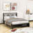 Metal Platform Bed with 2 Drawers-1514307474