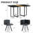 Piece Dining Table Sets(must Include Both Table And Chair), Mdf Modern