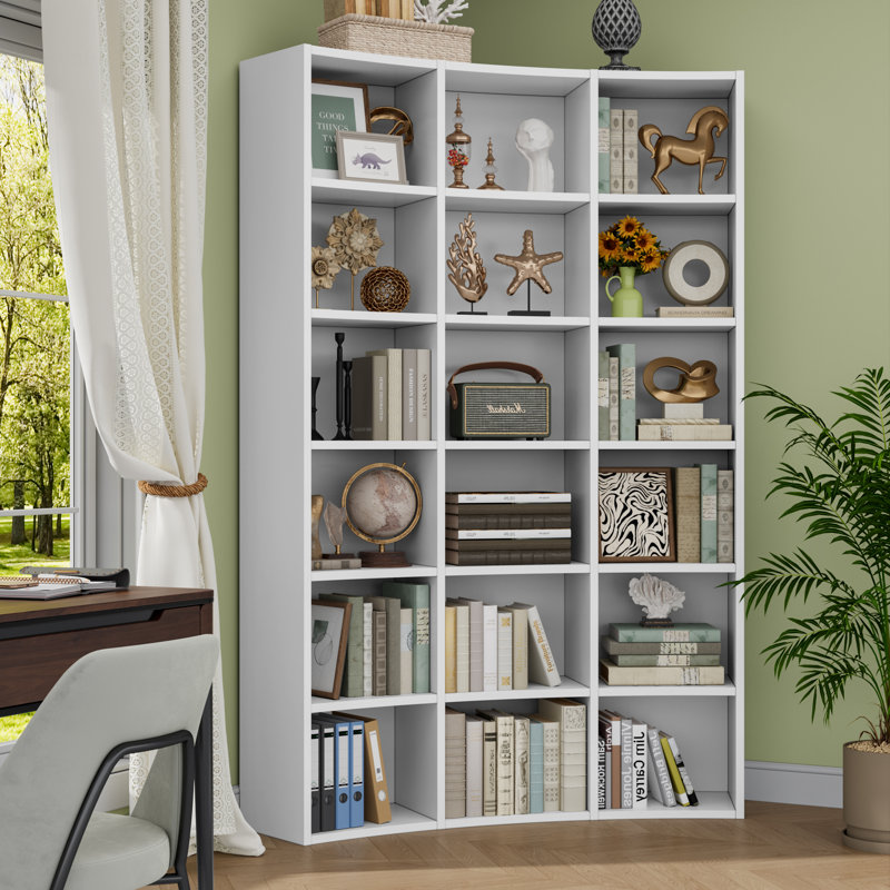 70.9" Tall Corner Bookshelf, 6 Tier Arc Shape Corner Shelf, Freestanding Bookcase For Living Room And Office, White