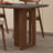 Retro style rectangular solid wood rock table set-111031088