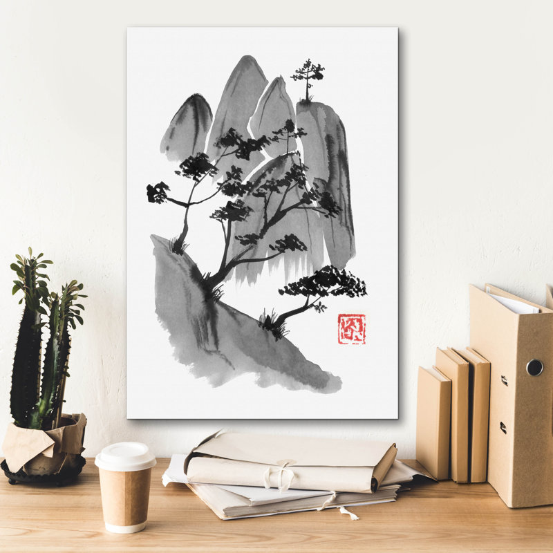 «Cliff» par Pechane, art mural sur toile, H 26 po x l 18 po x P 0,75 po