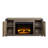Birmingham Rustic Oak Fireplace with 2 Hinged Barn Door