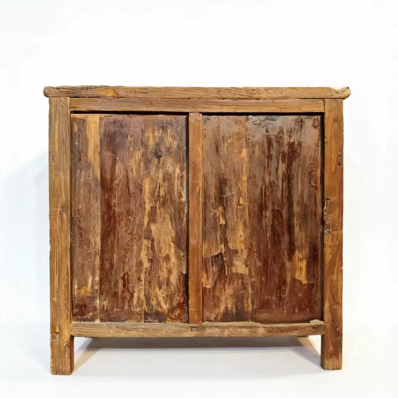 Armoire en orme à 4 panneaux de style Ming