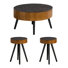 3-Piece Living Room Set,Vintage Coffee Table And Side Table Set