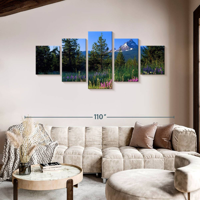 Mount Washington Flower Field, 42" H x 92" W