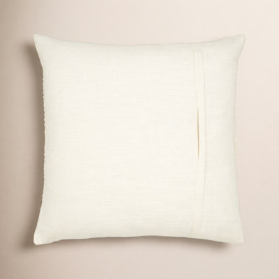 Rida Embroidered Cotton Throw Pillow