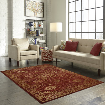 Tapis rouge / doré Eual