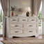 Commode à 7 tiroirs avec poignées en métal Rustic-218328947