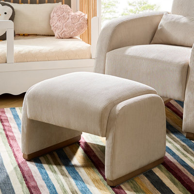 64cm Wide Rectangle Solid Colour Standard Ottoman