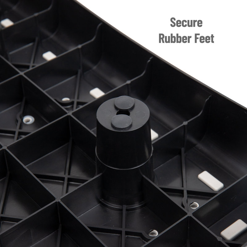 Black and White Foldable Plastic Step Stool for Kids