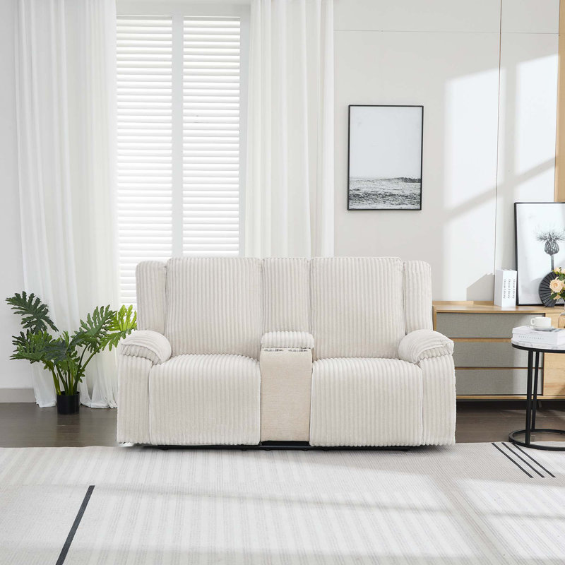 2 Seater Reclining Sofa, Beige