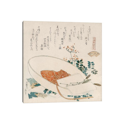 Myriad Grasses Shell (Chigusagai) by Katsushika Hokusai - Wrapped Canvas Painting