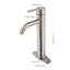Robinet de lavabo de salle de bain en nickel brossé - Design moderne, poignée simple, acier inoxydable, robinet à assemblage instantané, installation simple