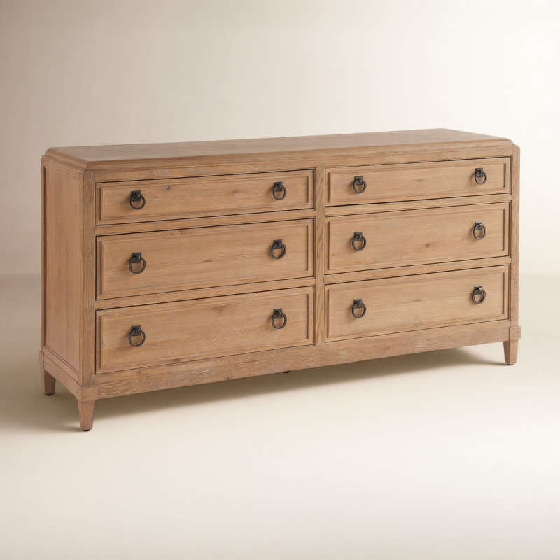 Commode 6 tiroirs Hayes, Tanné