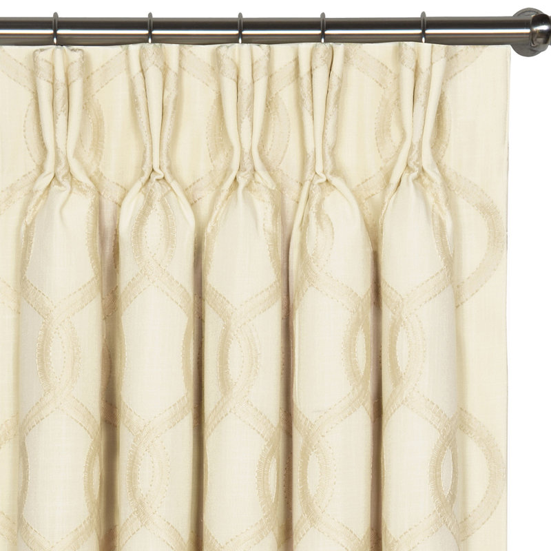 Gresham Embroidery Fabric, Crème