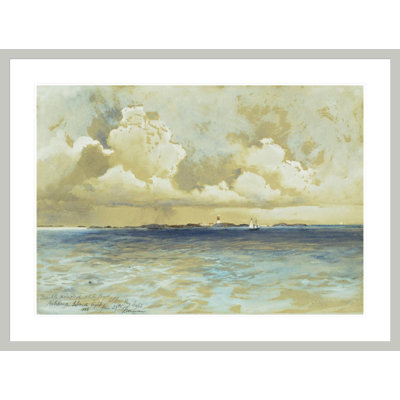 «Bahama Island Light» par Thomas Moran, impression giclée sur cadre