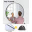 Round Wall Mirror Bathroom Mirror, Circle Mirror Brushed Frame Wall Mirror Metal Framed HD Glass Wall for Makeup Home Decor Bathroom Entryway-744723214-744723208-744723209