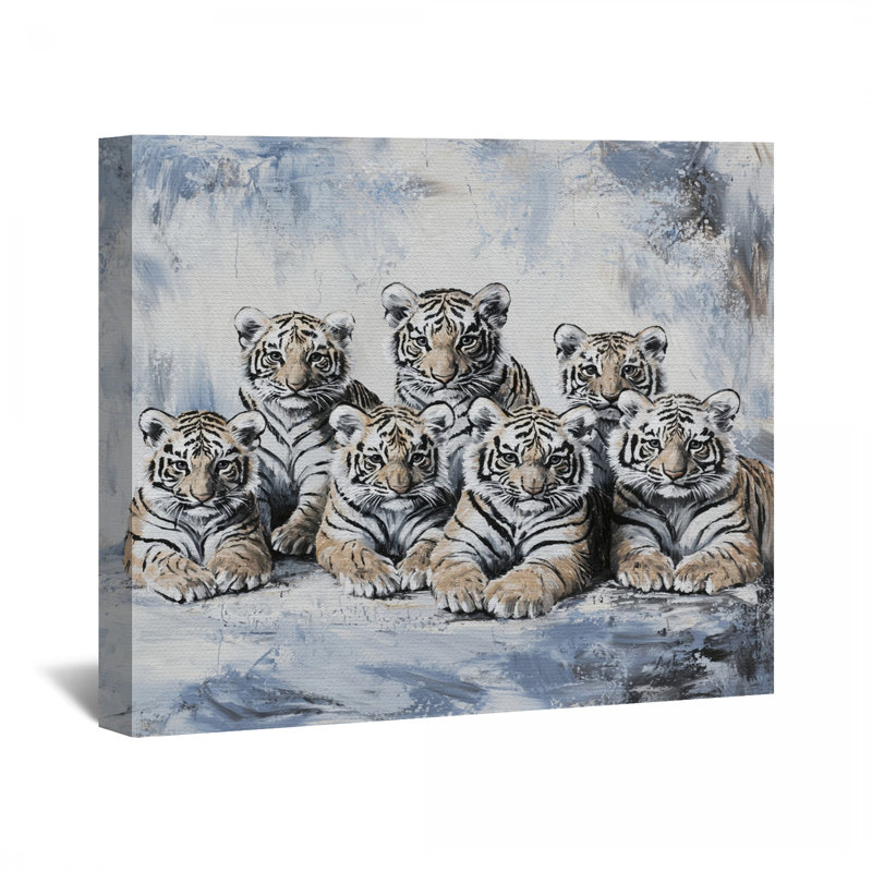 Décoration murale en toile Tiger Group, H 20 po x l 30 po